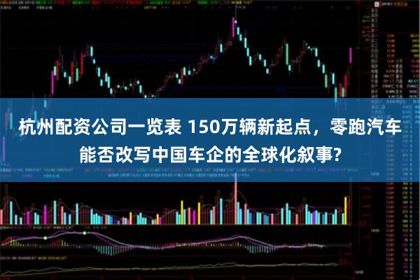 杭州配资公司一览表 150万辆新起点，零跑汽车能否改写中国车企的全球化叙事?